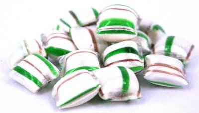 Choc Mint Crunch boiled lollies, Australian-made mint chocolate sweet from Sweet Addiction Confectionery