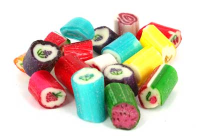 Assorted Rock, boiled sweets lollies, made in Melbourne, Australia