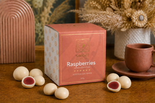 White Chocolate Raspberries