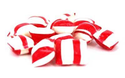 Bullseyes, boiled sweets lollies, made in Melbourne, Australia