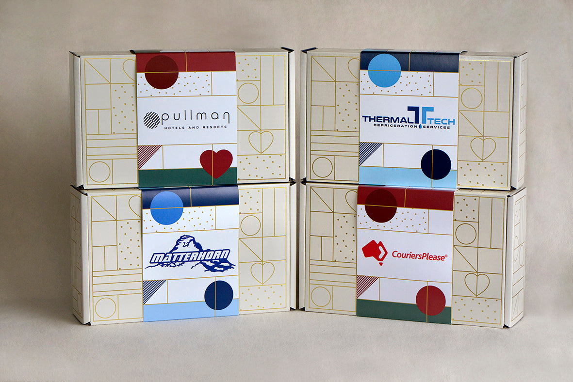 Personalised gift box filled with assorted Sweet Addiction Confectionery treats, Melbourne-made