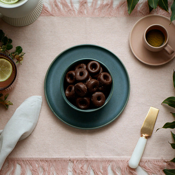 Dark Chocolate Aniseed Rings, Melbourne-made chocolate-coated lolly from Sweet Addiction Confectionery