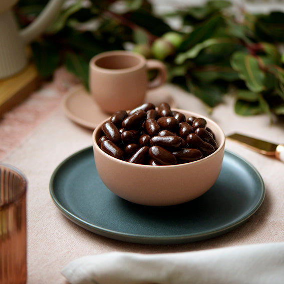 Dark Chocolate Licorice Bullets, Melbourne-made chocolate confectionery from Sweet Addiction Confectionery