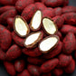 Raspberry Dusted Dark Chocolate Almonds, Melbourne-made chocolate confectionery from Sweet Addiction Confectionery