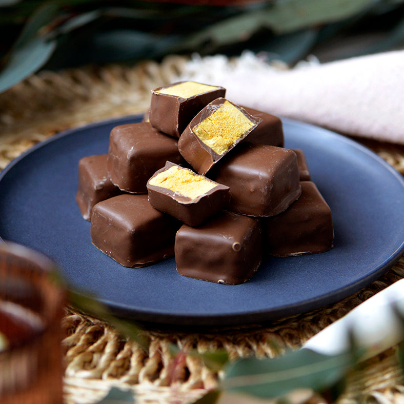 Milk Chocolate Honeycomb, gluten free, Melbourne-made chocolate confectionery from Sweet Addiction Confectionery