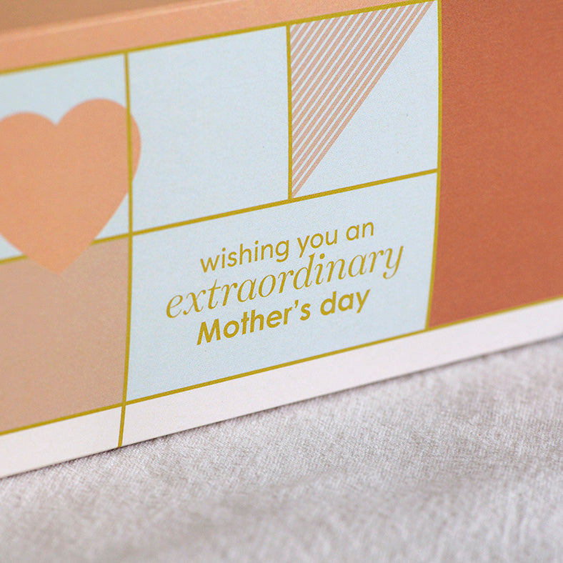 Happy Mother's Day gift box sleeve, free occasion wrap included with a Sweet Addiction Confectionery gift box
