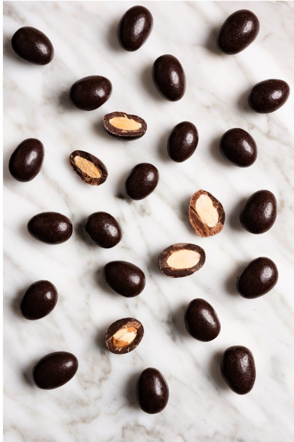 VEGAN Dark Chocolate Almonds, made in Melbourne, Australia