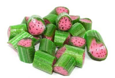 Watermelon Rock candy, Australian-made boiled lolly from Sweet Addiction Confectionery